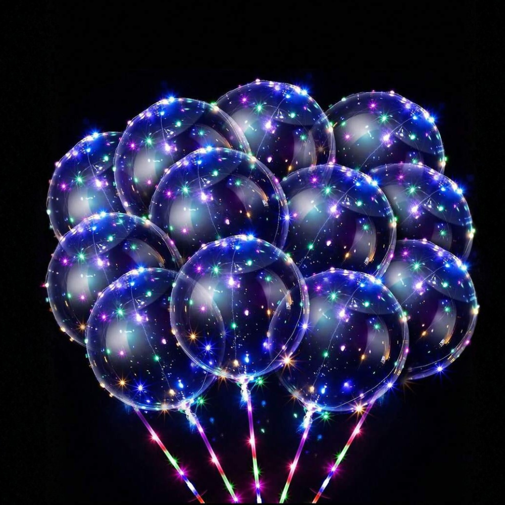 Transparent Bobo Ball Led Balloon String Lights Suitable