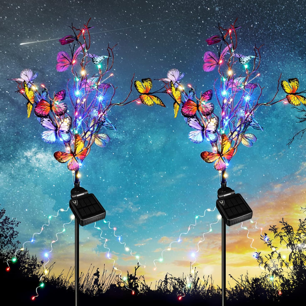 Solar Fiber Christmas Tree Outdoor Pathway Light