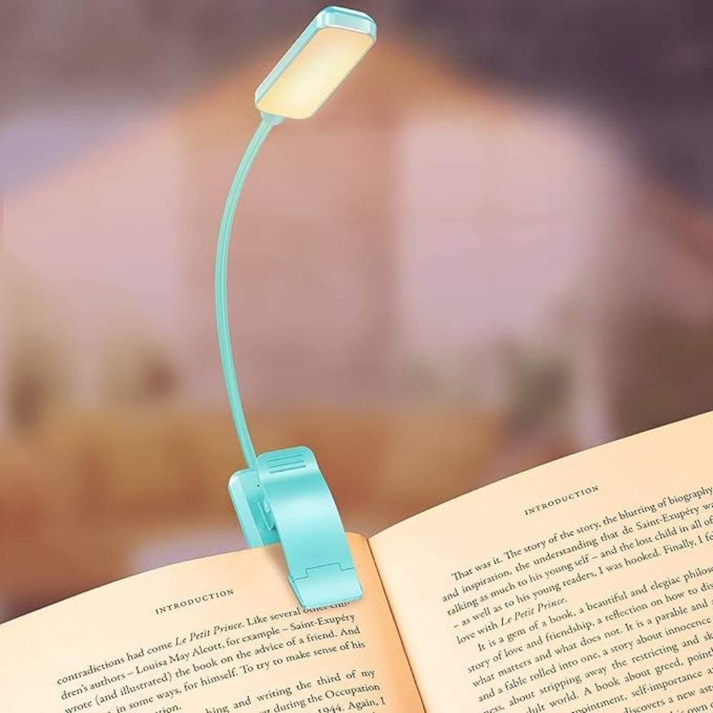 Rechargeable Clip On LED Reading Light-Solar Flame Torch