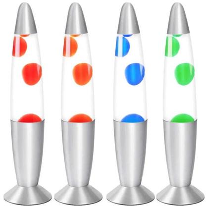 LED Decorative Lava Wax Lamp - Solar Flame Torch