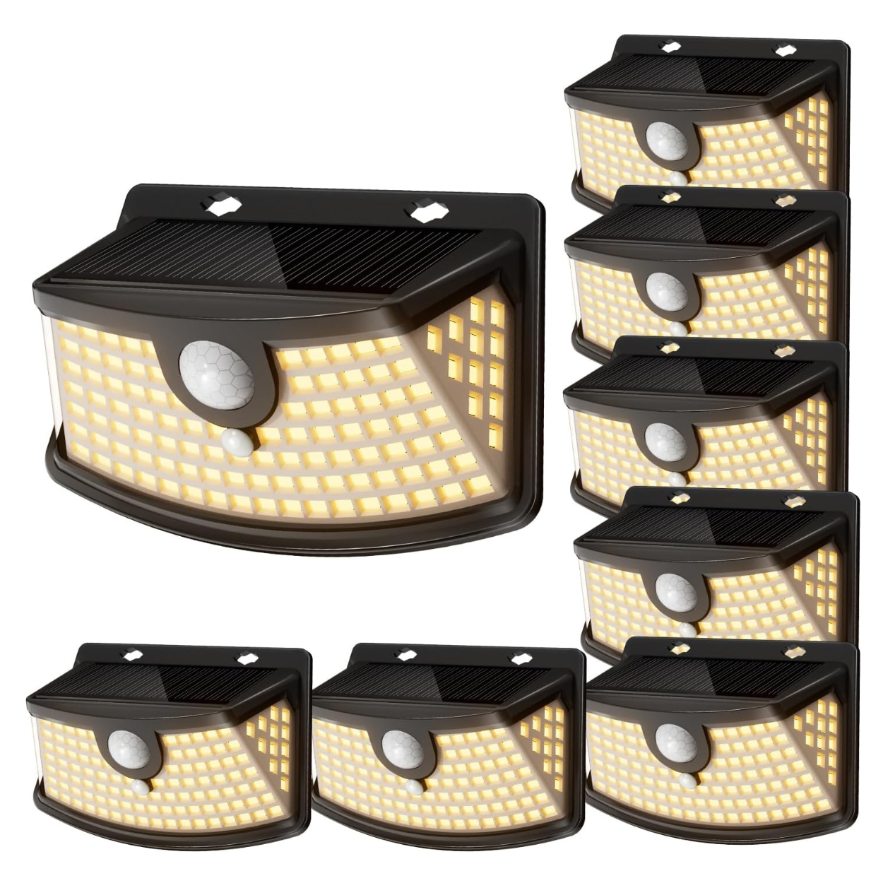 Outdoor Solar Lights With Motion Sensor And Light Reflector