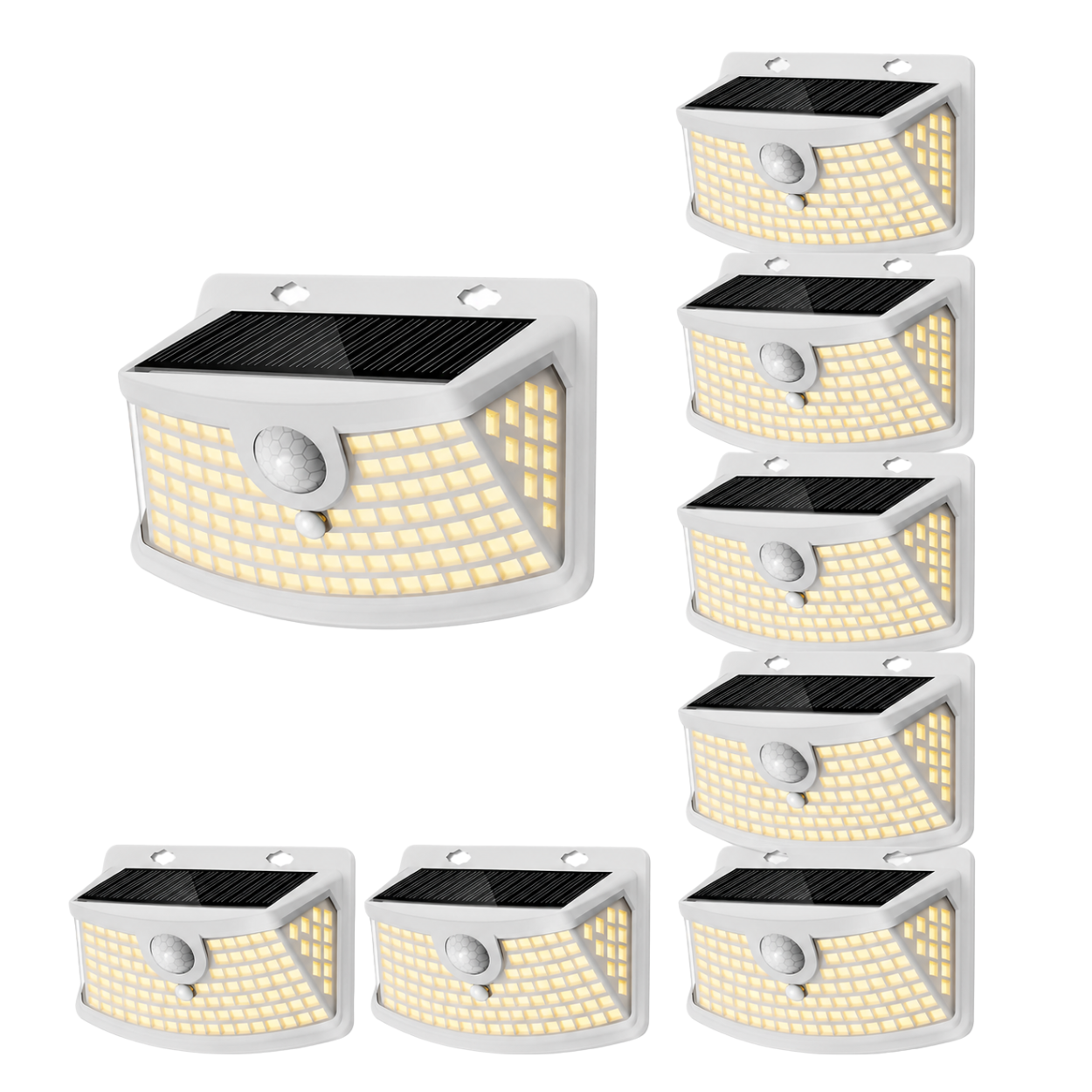 Outdoor Solar Lights With Motion Sensor And Light Reflector