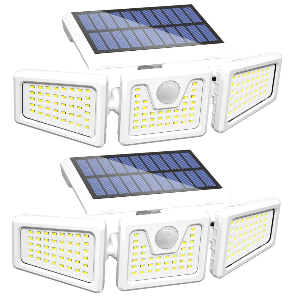 3 Head Solar Powered Motion Sensor Lights