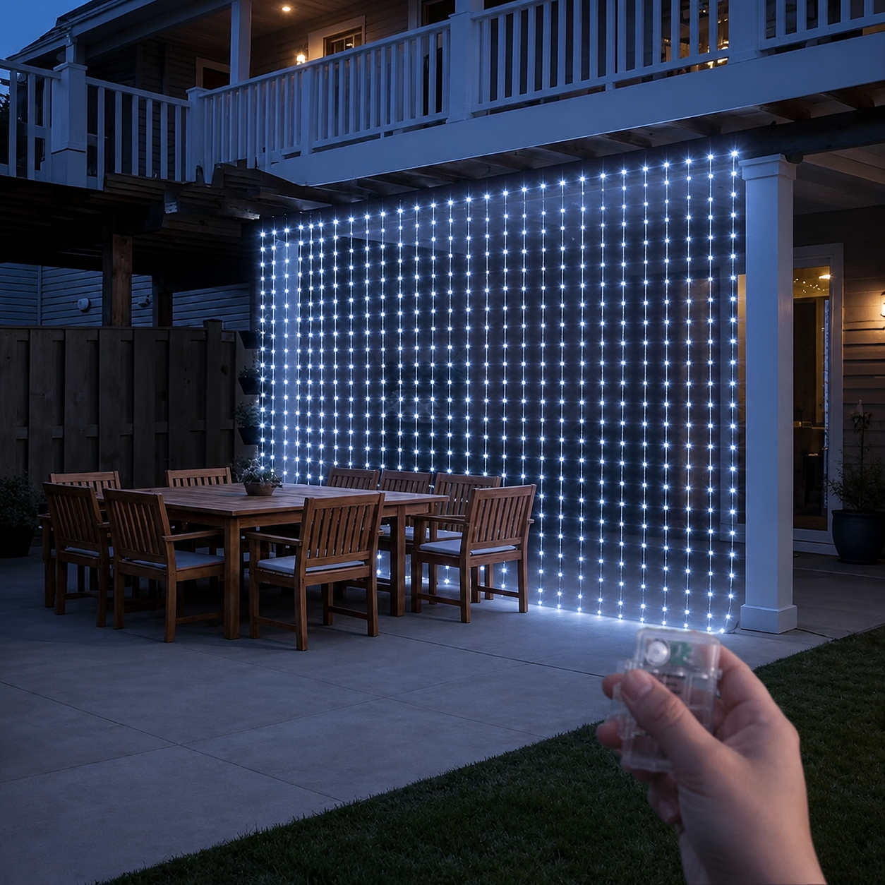8 Mode LED Star Waterfall Lights For Indoor Outdoor Party Decor