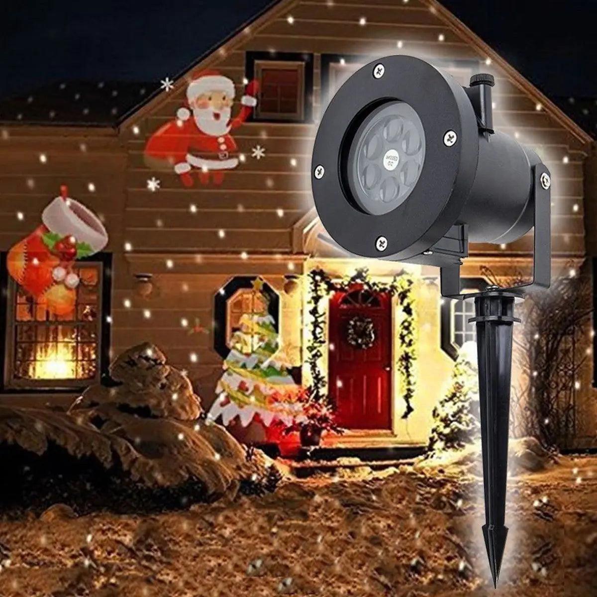 Christmas LED Projector Lamp-Solar Flame Torch