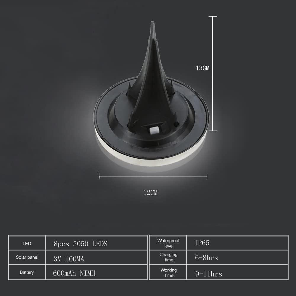 Solar LED Pathway Disk Lights - Solar Flame Torch
