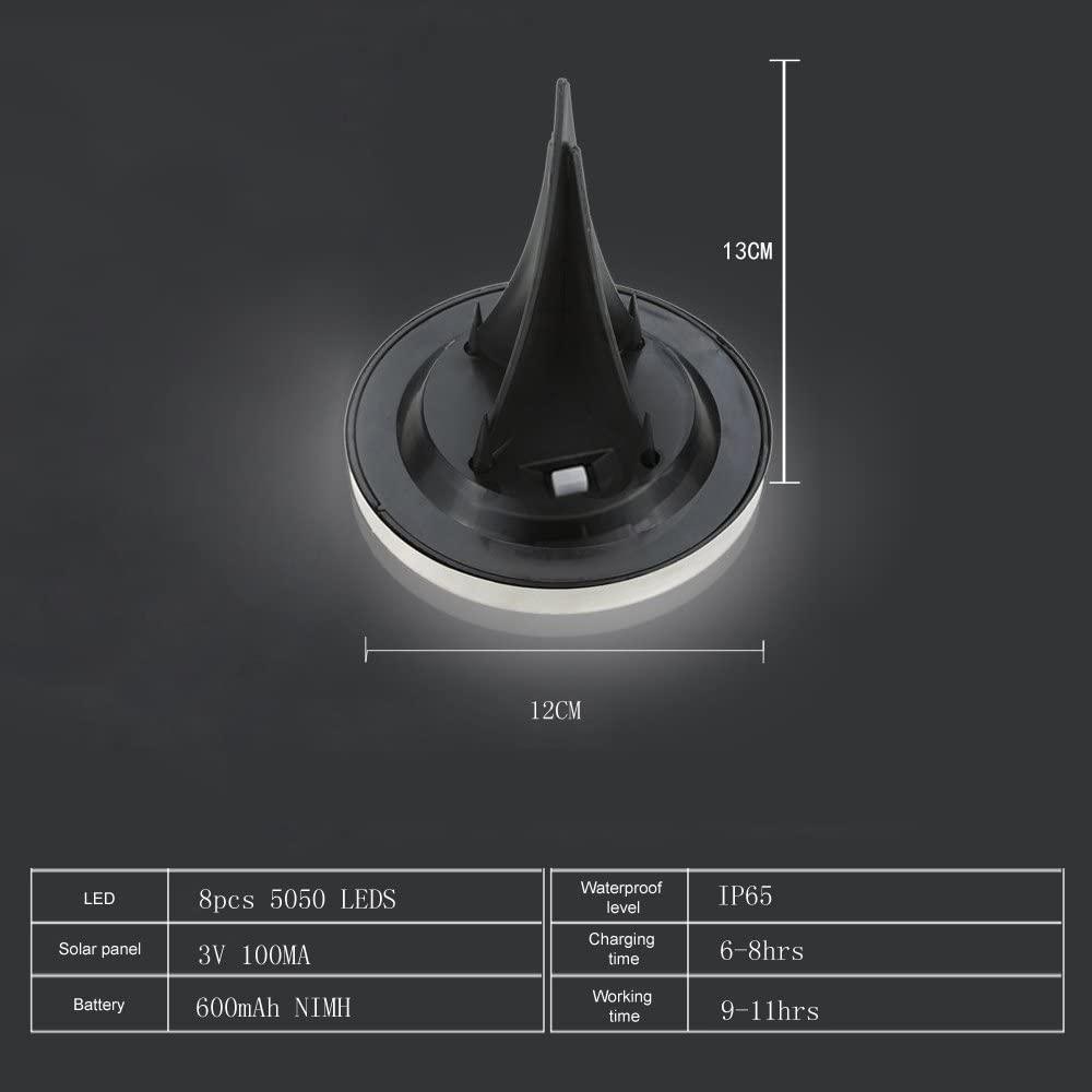 Solar LED Pathway Disk Lights - Solar Flame Torch