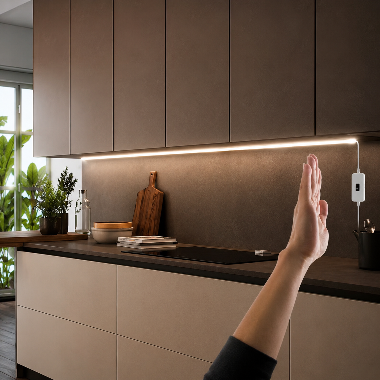 USB Powered LED Under Cabinet Light Bar With Motion Sensor Switch