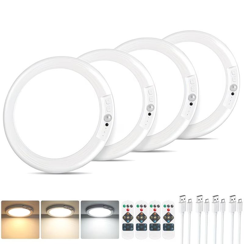 Rechargeable Motion Sensor 3 Color Modes Magnetic LED Ceiling Lights