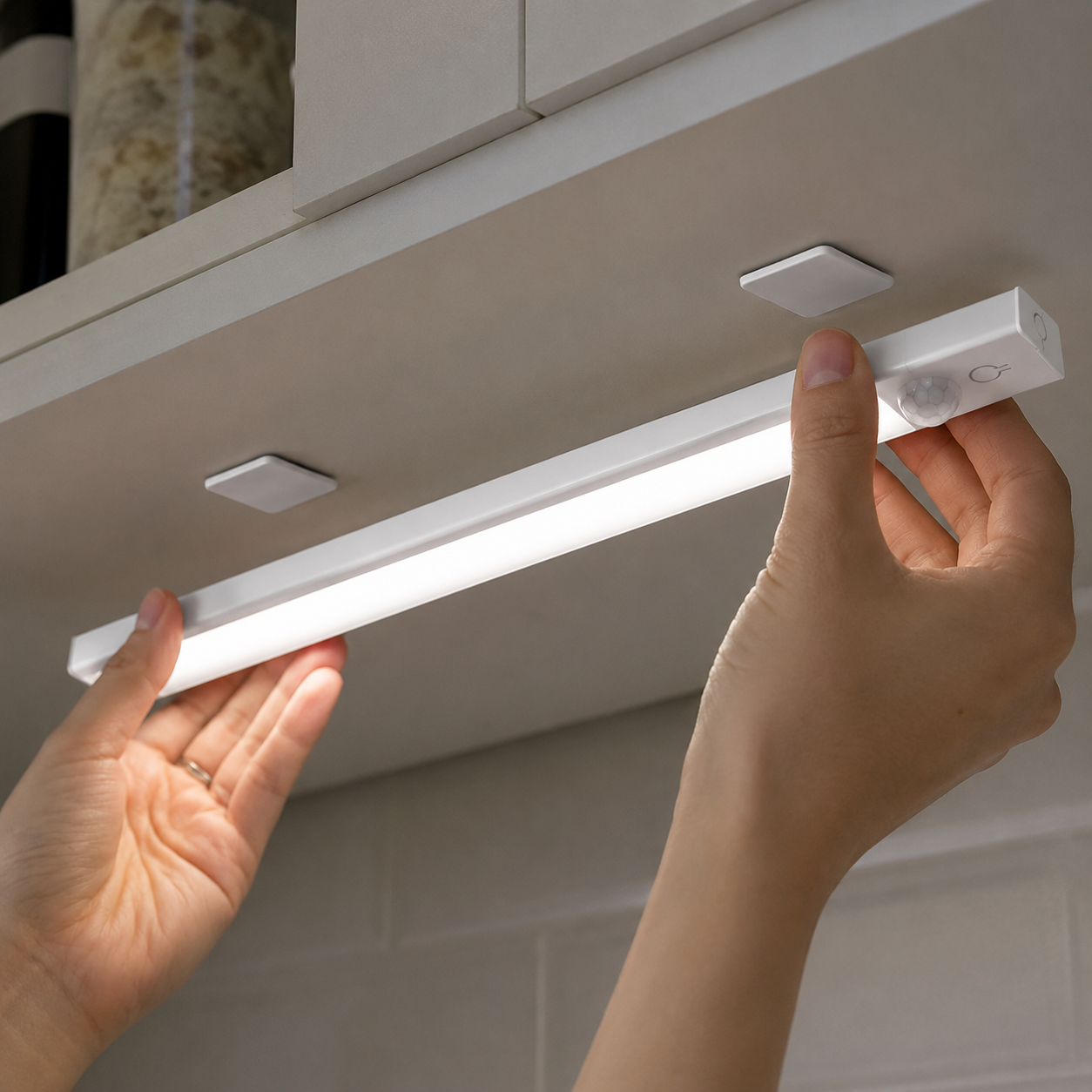 Motion Sensor LED Night Light With 3 Temperatures And USB Charging