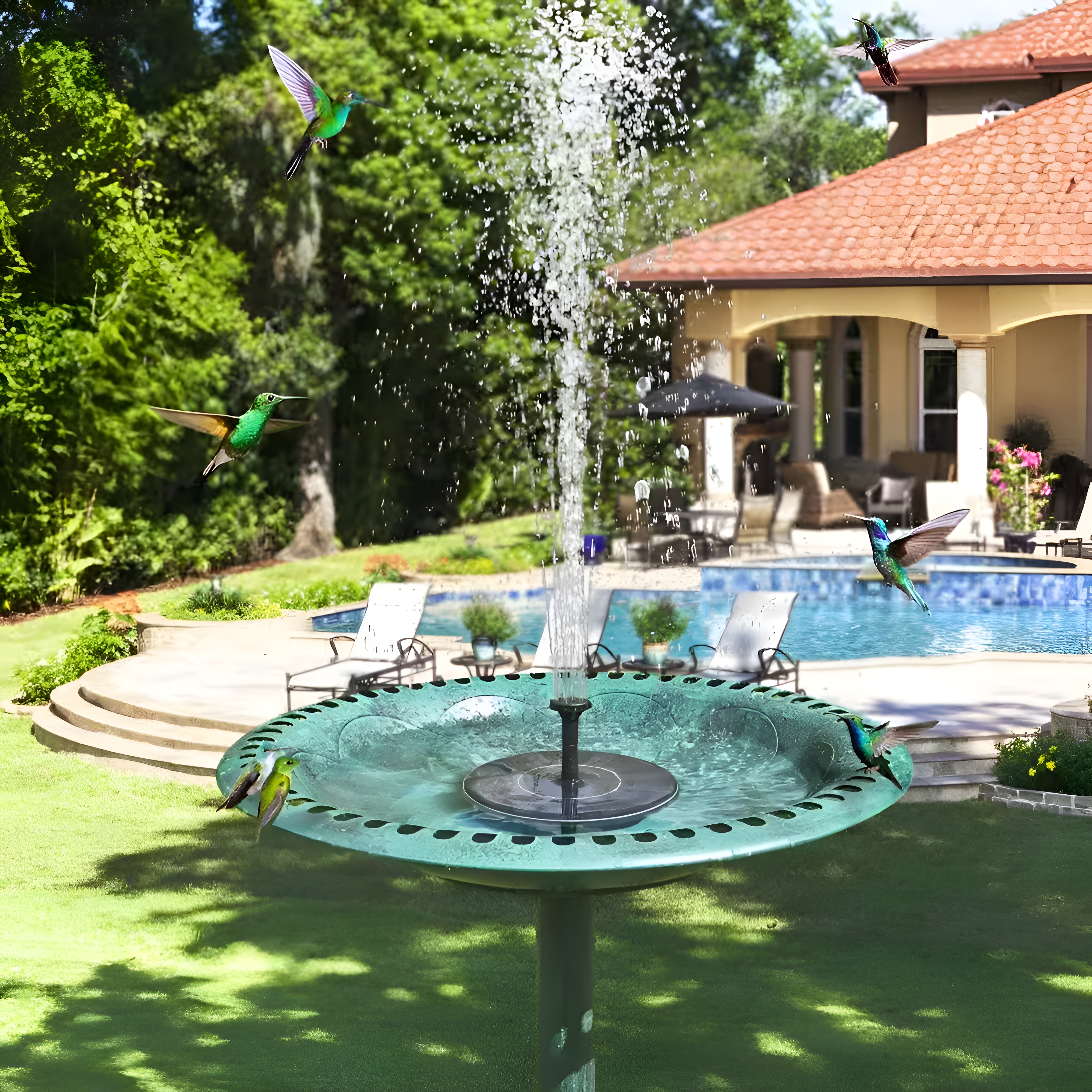 Solar Floating Water Fountain Pump For Garden Ponds