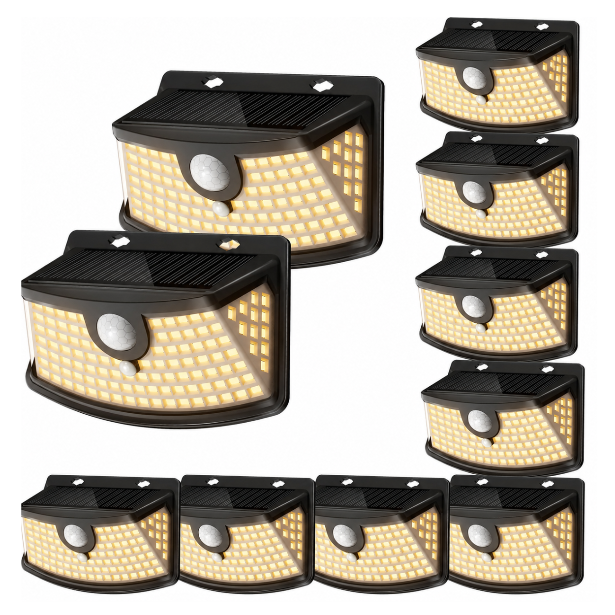 Outdoor Solar Lights With Motion Sensor And Light Reflector