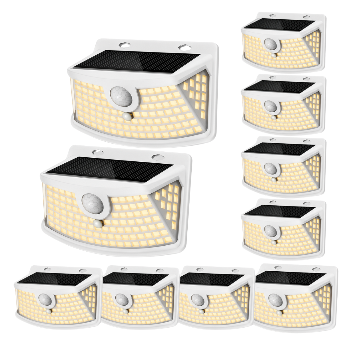 Outdoor Solar Lights With Motion Sensor And Light Reflector