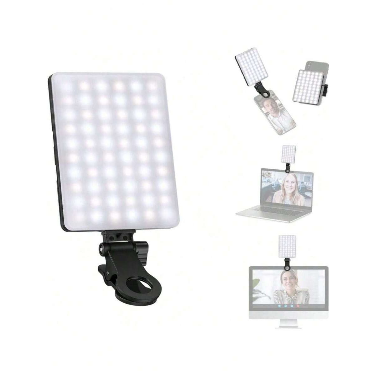 Rechargeable 60 LED Clip On Video Conference Light