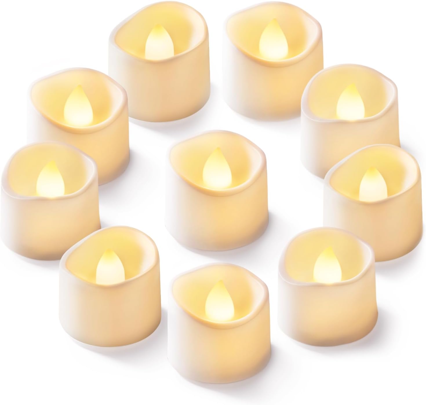 Battery Operated Flickering LED Tea Lights For Wedding Table And Indoor Decorations