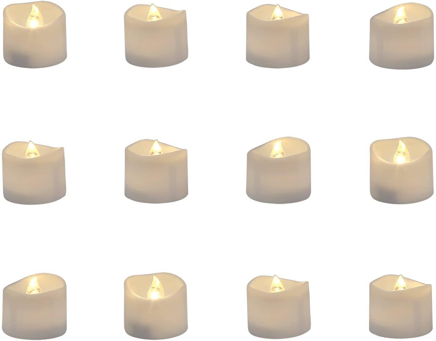 Electric LED Tealight Candles-Solar Flame Torch