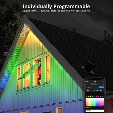 Smart Rainbow LED Outdoor Light - Solar Flame Torch