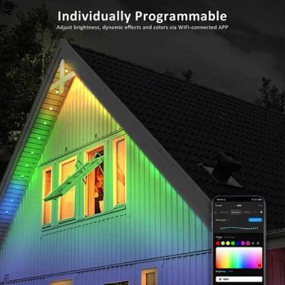 Smart Rainbow LED Outdoor Light - Solar Flame Torch