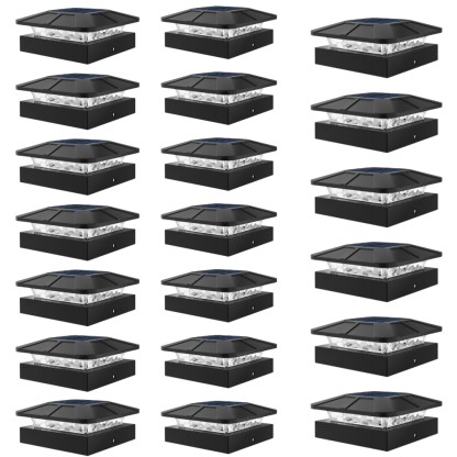 Waterproof LED Solar Post Cap Lights for Outdoor Fence