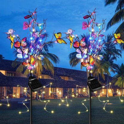 Solar Fiber Christmas Tree Outdoor Pathway Light