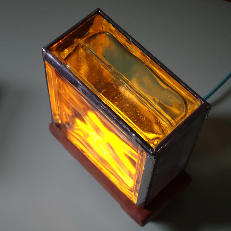 Handcrafted Glass Stained Lamp For Decor