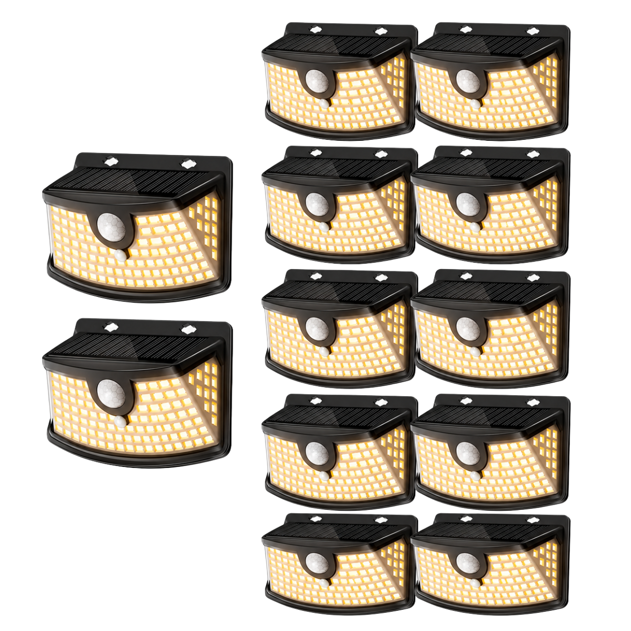 Outdoor Solar Lights With Motion Sensor And Light Reflector