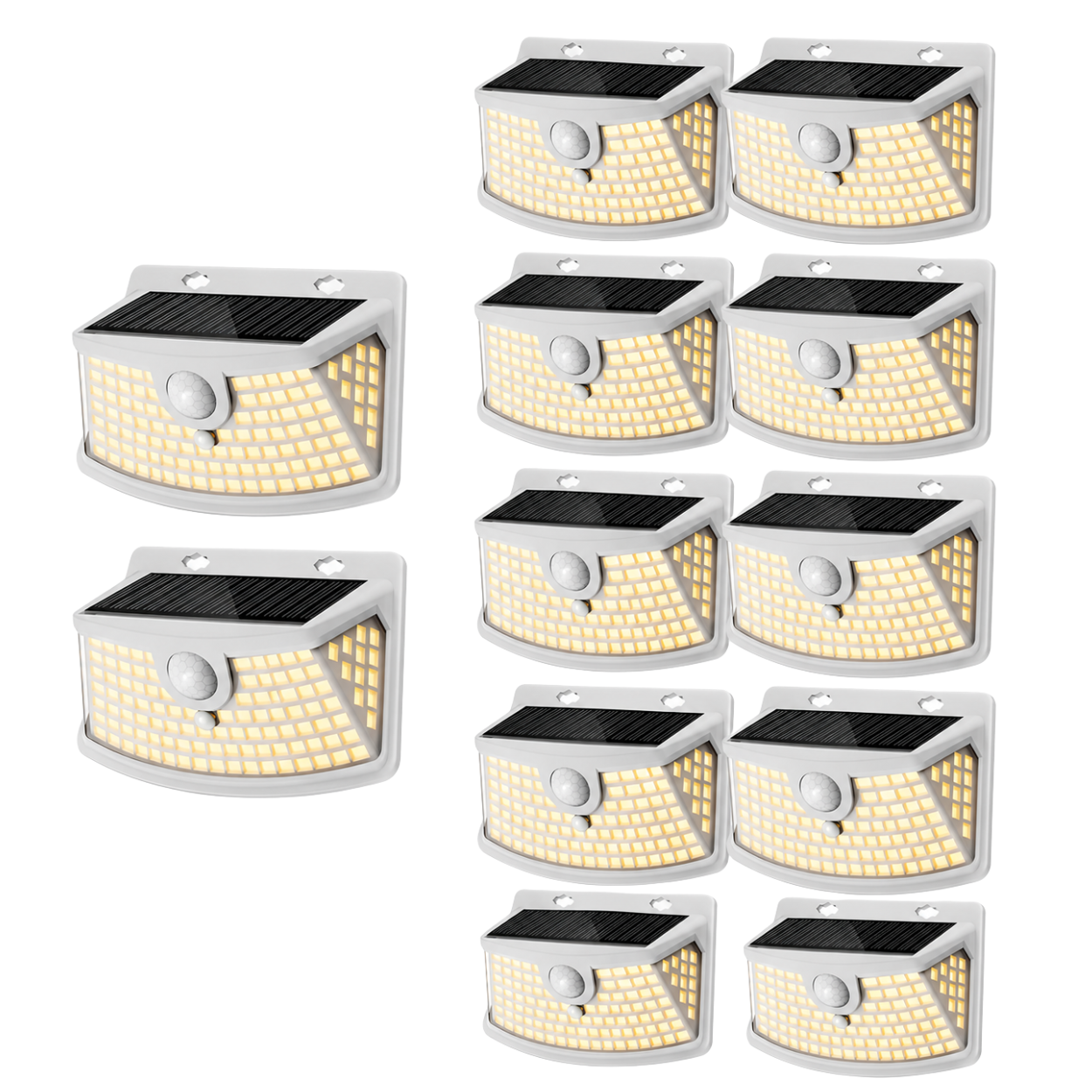 Outdoor Solar Lights With Motion Sensor And Light Reflector