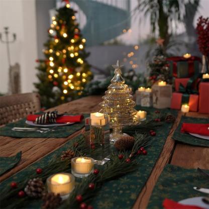Realistic and Bright Flickering Bulb Battery Operated Flameless LED Tea Light for Seasonal & Festival Celebration - Solar Flame Torch