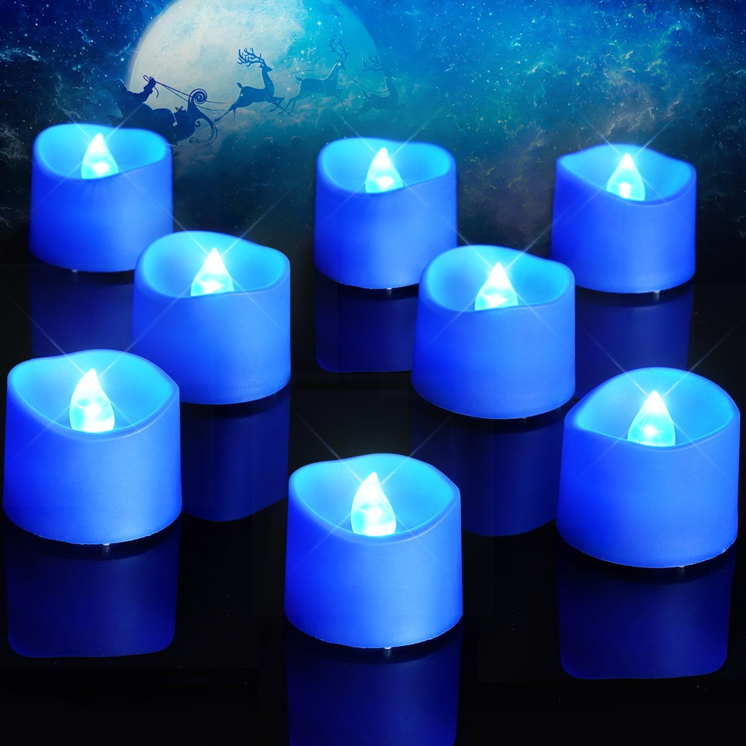 Battery Operated Flickering LED Tea Lights For Wedding Table And Indoor Decorations
