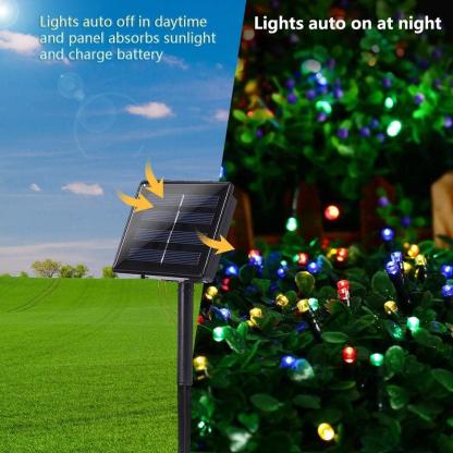 Solar Powered Fairy Lights 17M 100 Lights - Solar Flame Torch