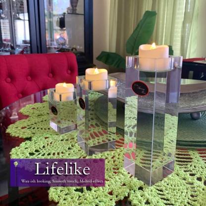 Realistic and Bright Flickering Bulb Battery Operated Flameless LED Tea Light for Seasonal & Festival Celebration - Solar Flame Torch