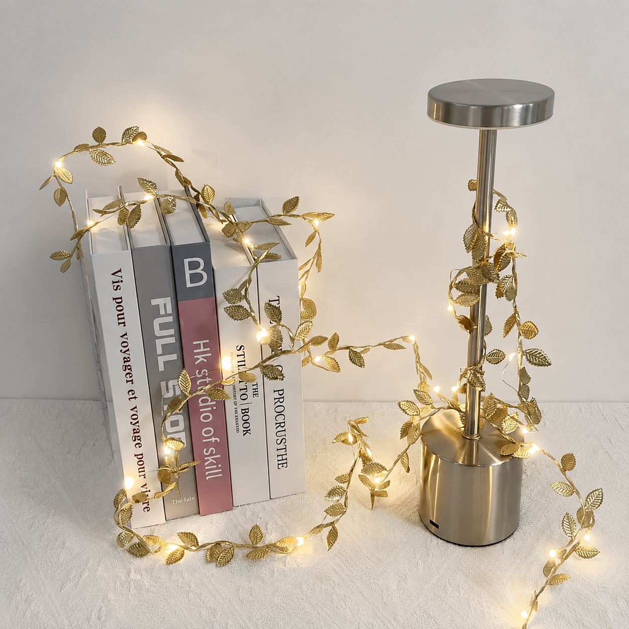 Battery Operated Green Leaf Fairy Lights For Bedroom And Wedding Decor