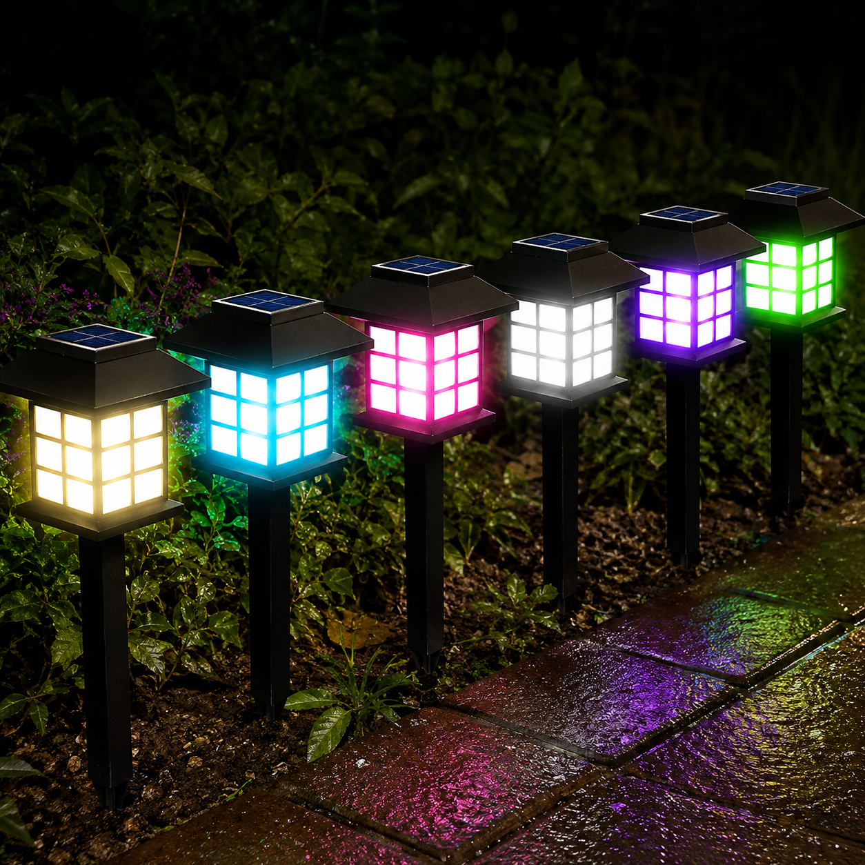 Solar LED Pathway Lights For Garden And Driveway Decor