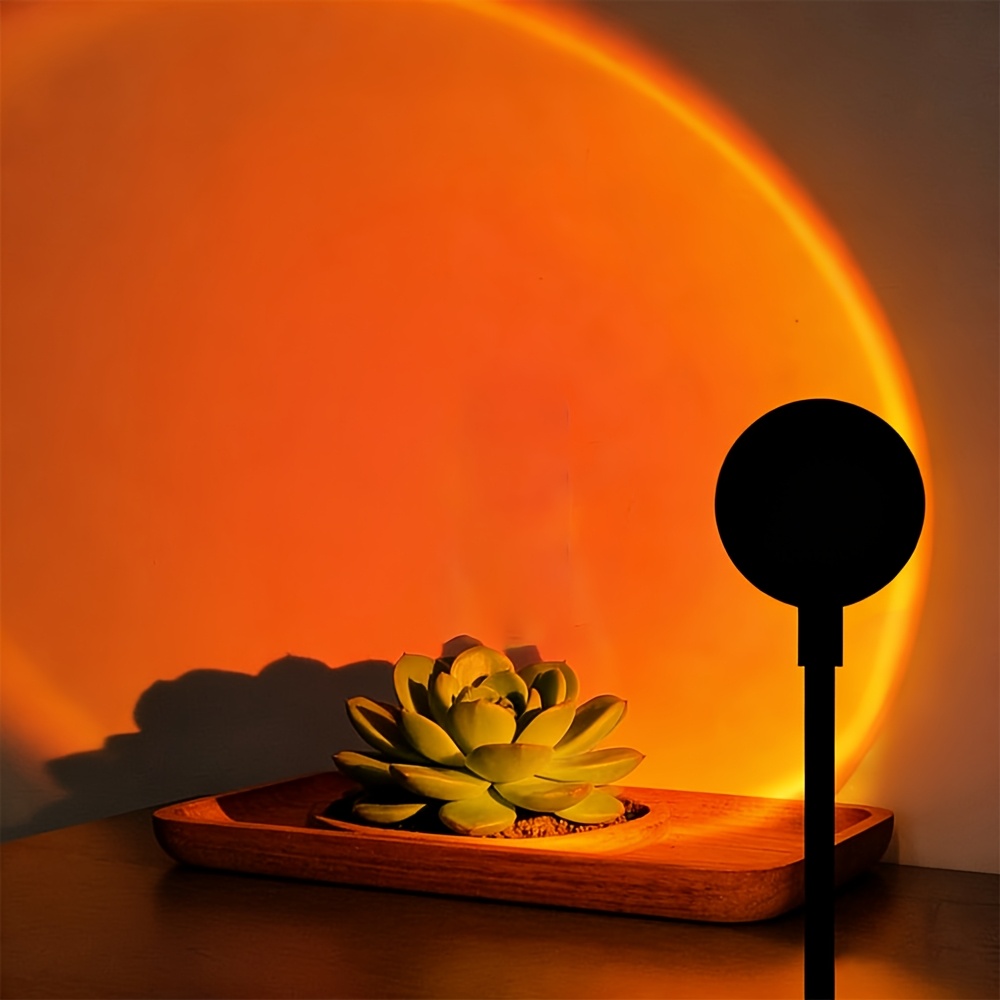 Seven Color LED Sunset Lamp With USB Power And 360 Degree Rotation