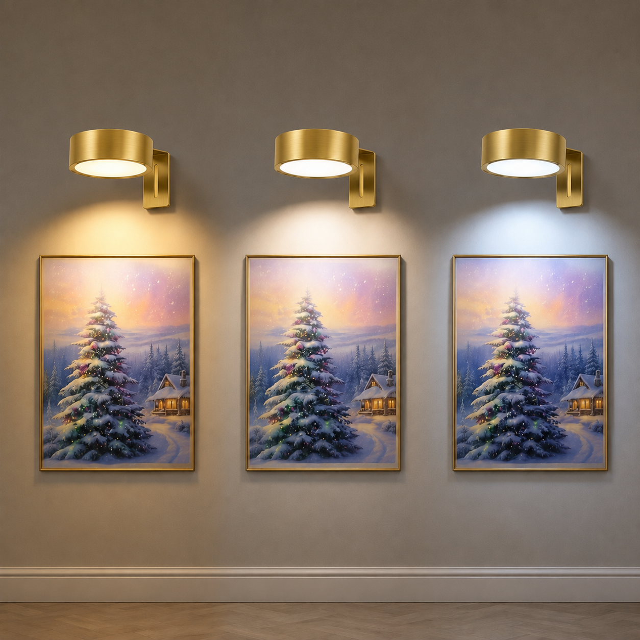 Wireless LED Wall Picture Lights For Art Frames Bedroom And Stairs