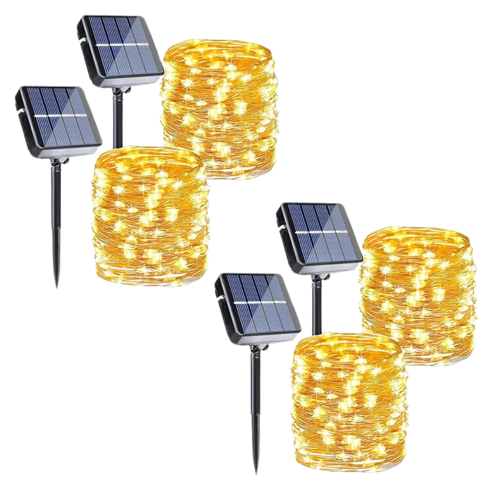 Halloween Solar String Lights Outdoor With 8 Twinkle Modes