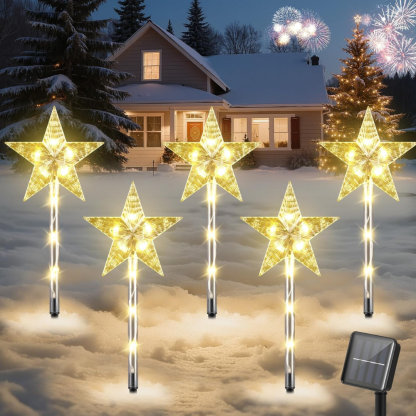 Solar Christmas Pathway Stake Outdoor Decorative Light
