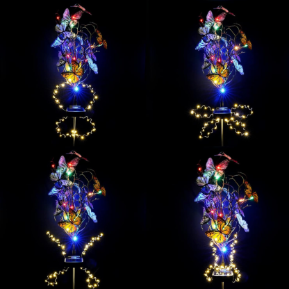 Solar Fiber Christmas Tree Outdoor Pathway Light