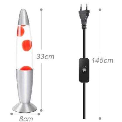 LED Decorative Lava Wax Lamp - Solar Flame Torch