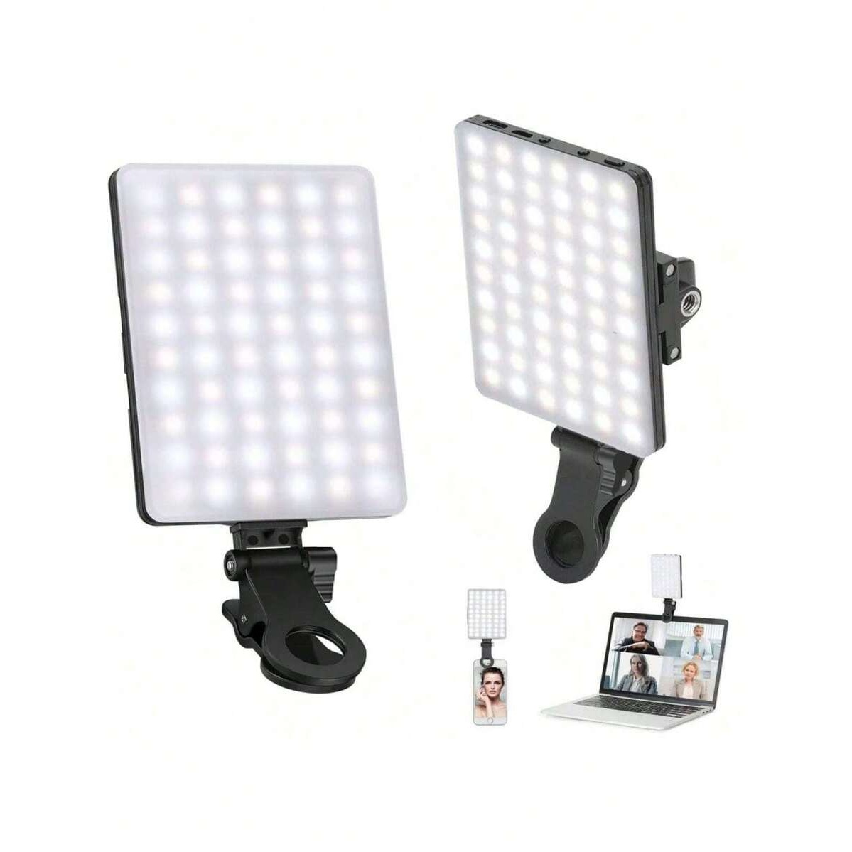 Rechargeable 60 LED Clip On Video Conference Light