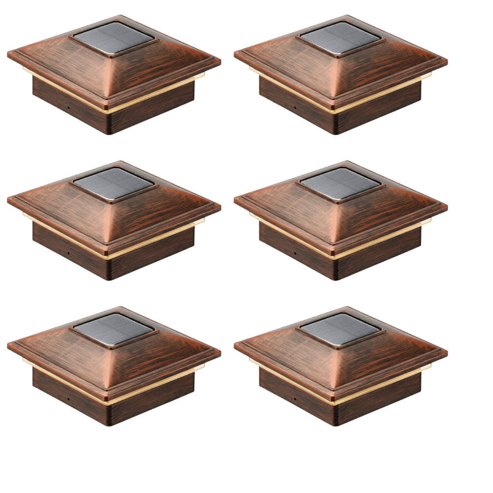 Dual Mode Waterproof Solar Post Cap Lights for Outdoor Fence