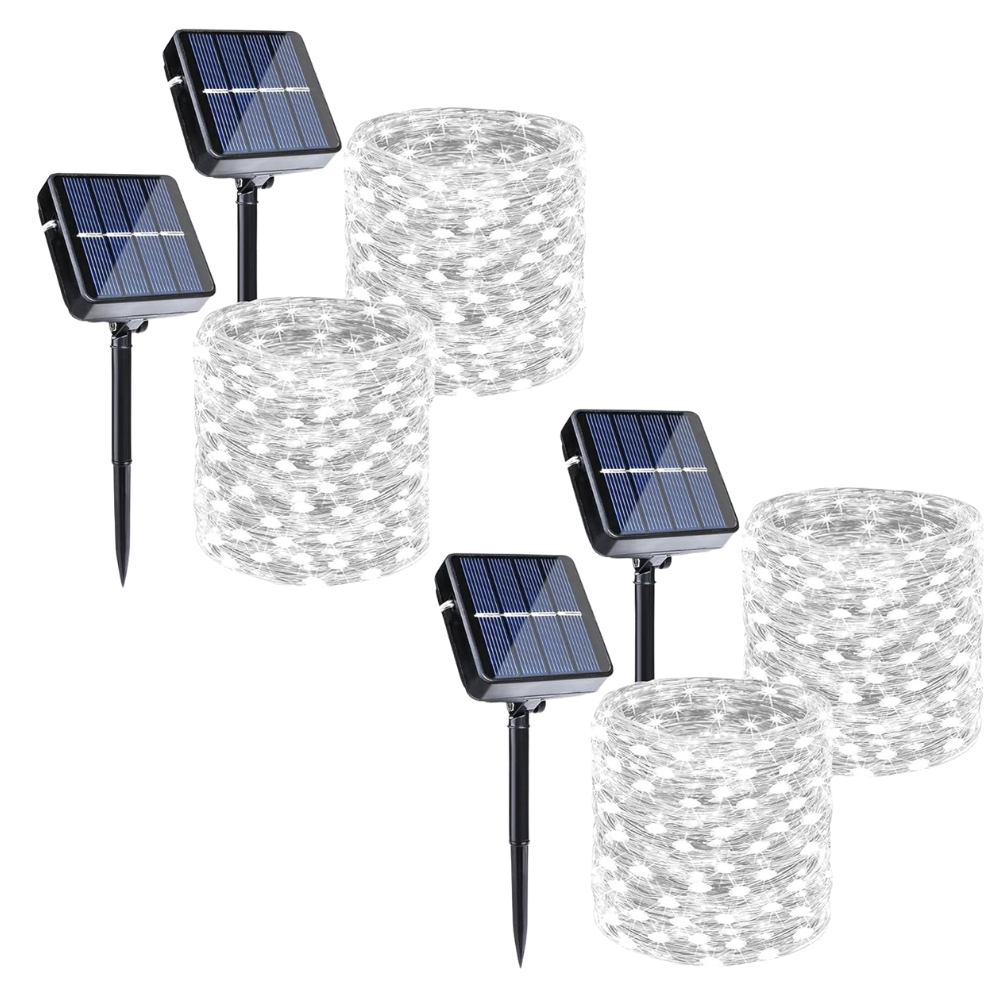 Halloween Solar String Lights Outdoor With 8 Twinkle Modes