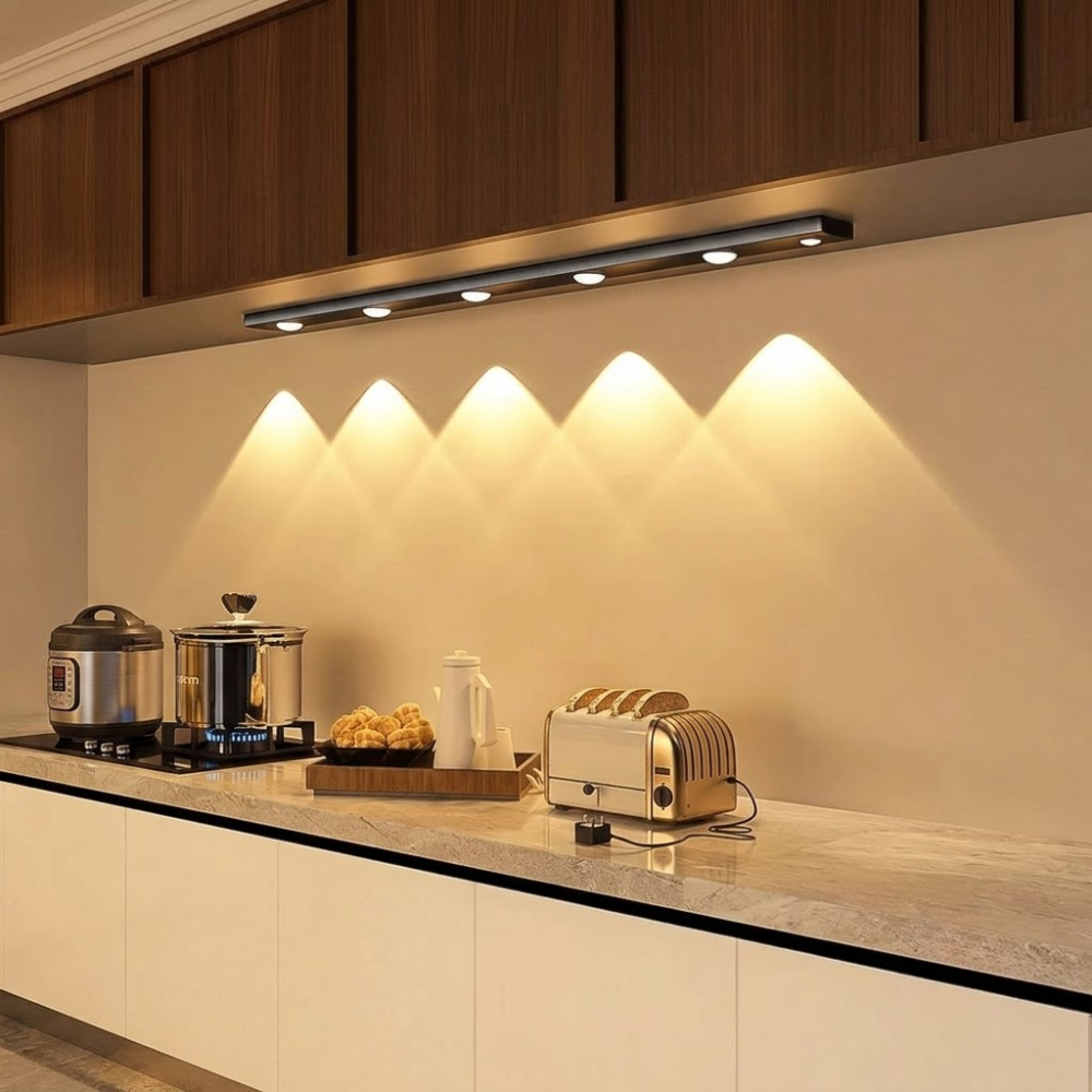 Modern Led Motion Sensor Strip Light Wireless Rechargeable Cabinets Bar