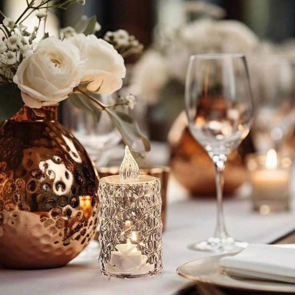 Flameless LED Tea Light Candles For Wedding And Home Decor