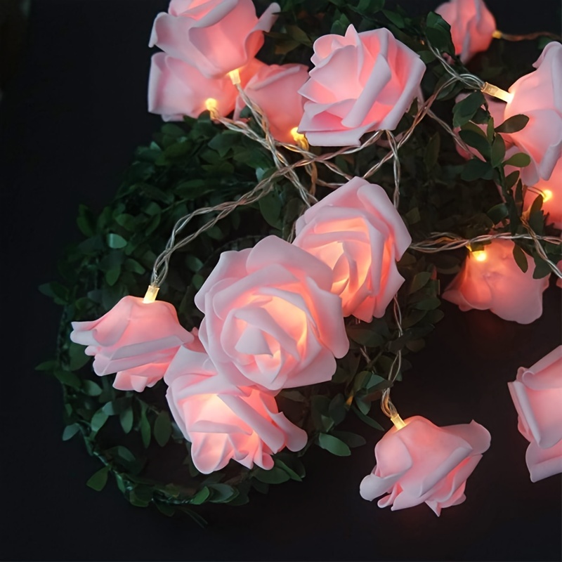LED Rose String Lights For Wedding Garden And Room Decoration