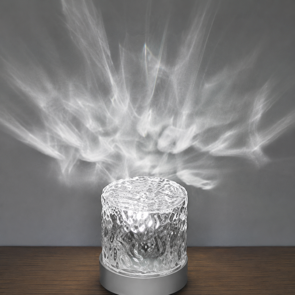 USB Powered RGB Water Wave Projection Bedside Lamp For Bedroom Decor