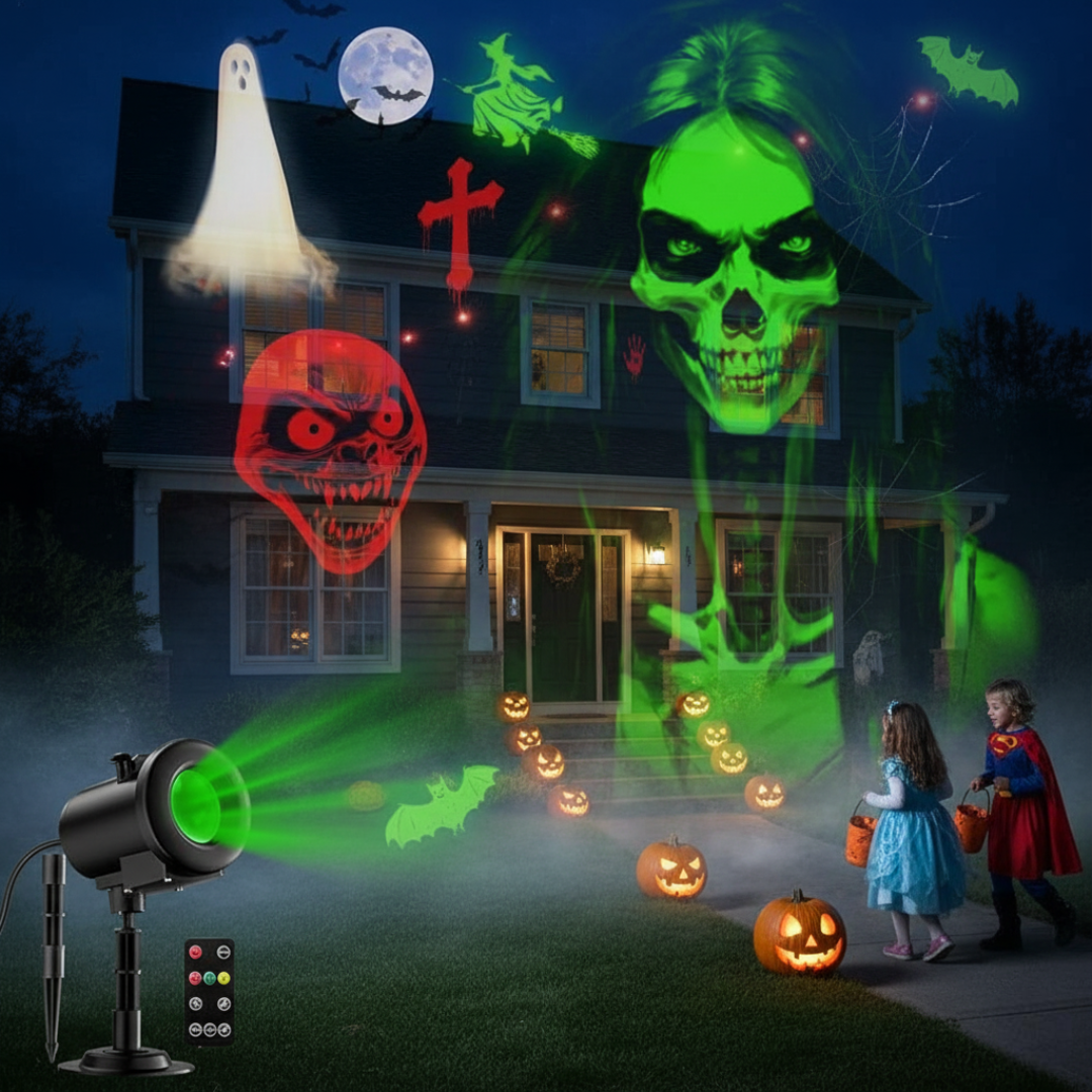 12 in 1 Dynamic Halloween Projection Lamp