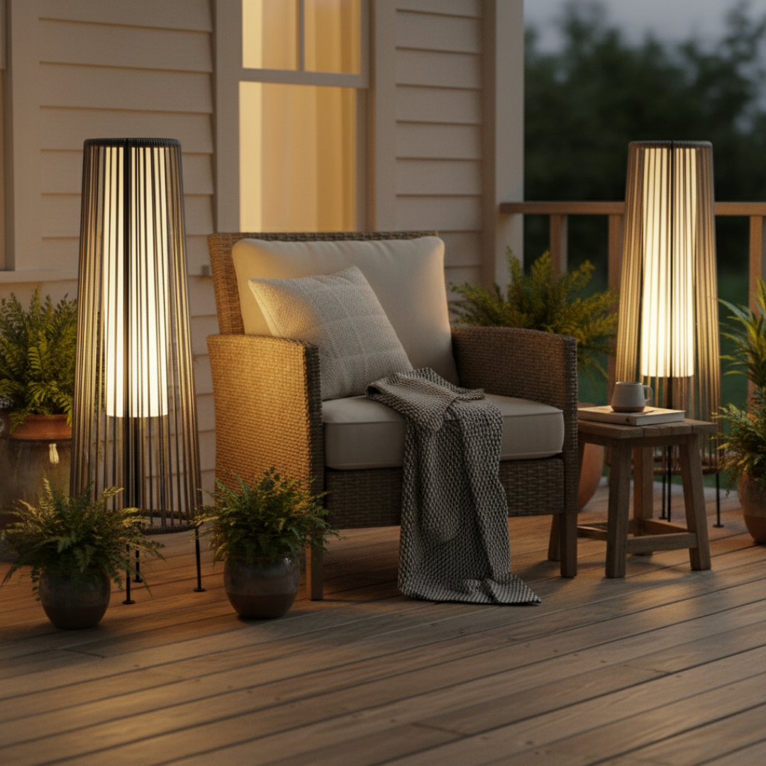 2 Pack Of Grand patio Outdoor Floor Solar Light