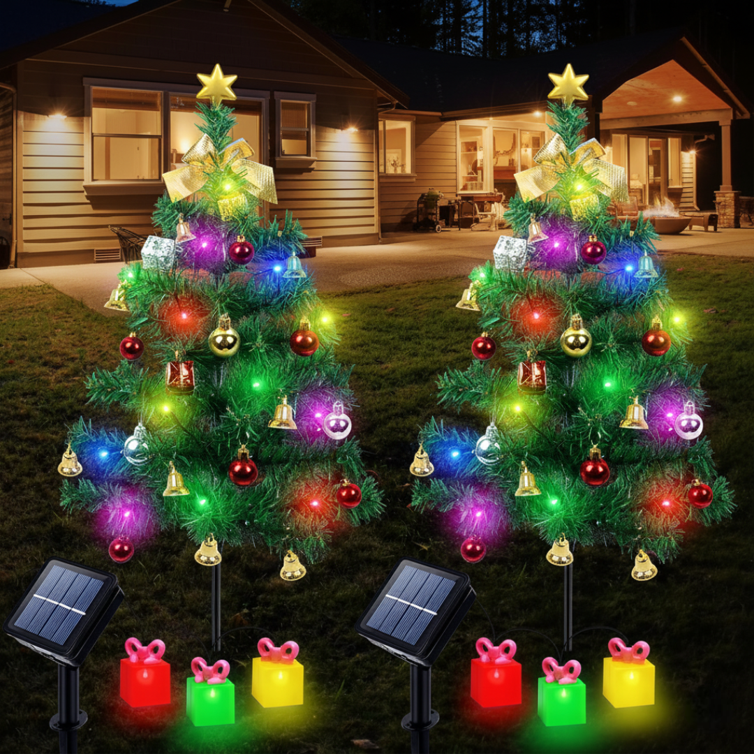 2 Pack Waterproof Solar Lights for Garden
