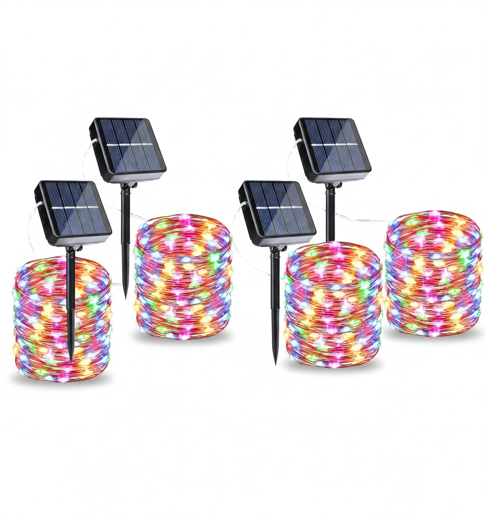 Pack Of 4 Halloween Solar String Lights